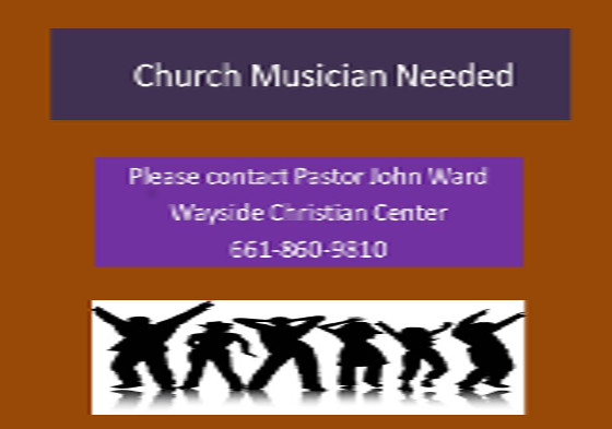 Church Musician Needed John Ward